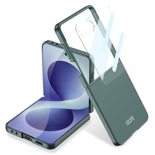 Galaxy Z Flip 8 Kılıf Zore Sert Kıpta Kapak - 3