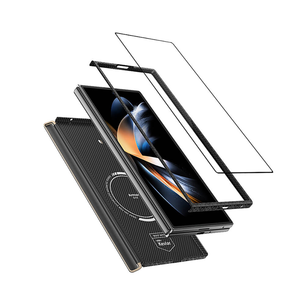 Galaxy Z Fold 7 Benks ArmorAir ArmorGrid Grand Combo Üçlü Aksesuar Seti (Ön Arka Kevlar Karbon Kapak + Ekran Koruyucu) - 6