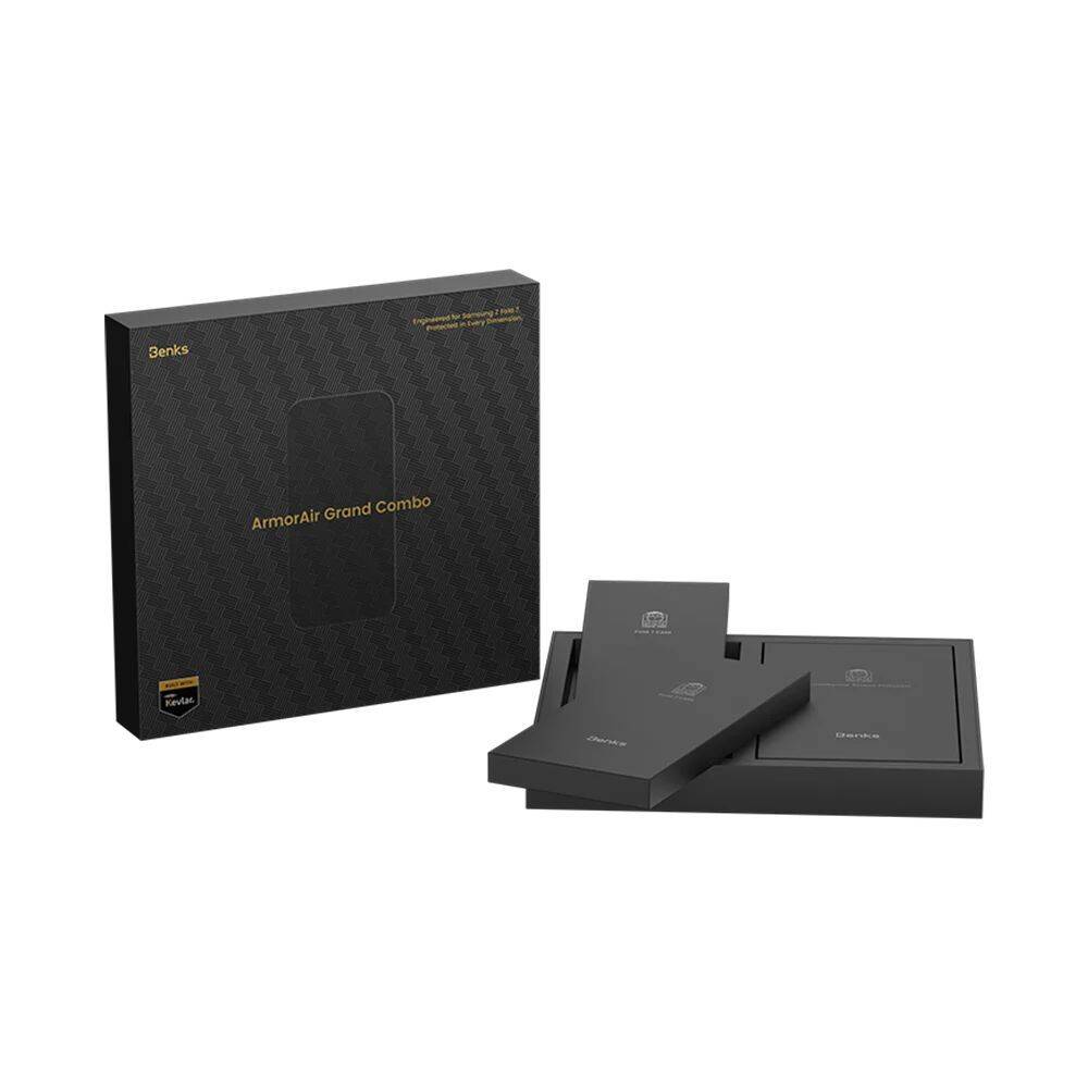 Galaxy Z Fold 7 Benks ArmorAir ArmorGrid Grand Combo Üçlü Aksesuar Seti (Ön Arka Kevlar Karbon Kapak + Ekran Koruyucu) - 10