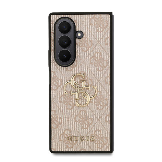 Galaxy Z Fold 7 Kılıf Guess Orjinal Lisanslı PU Deri Büyük Metal Logo Dizaynlı Kapak - 5