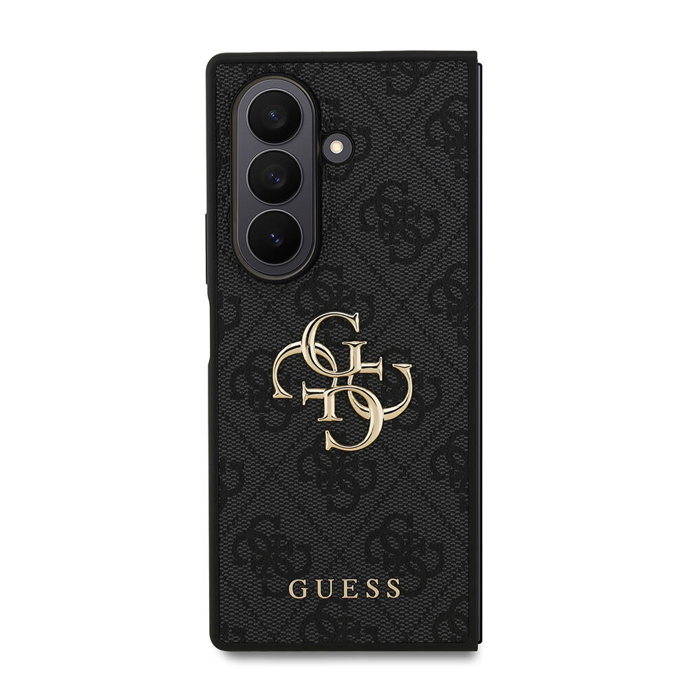 Galaxy Z Fold 7 Kılıf Guess Orjinal Lisanslı PU Deri Büyük Metal Logo Dizaynlı Kapak - 12