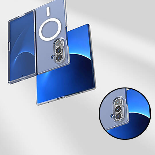 Galaxy Z Fold 7 Kılıf Kamera Korumalı M-safe Sert PC Zore Porto Kapak - 4