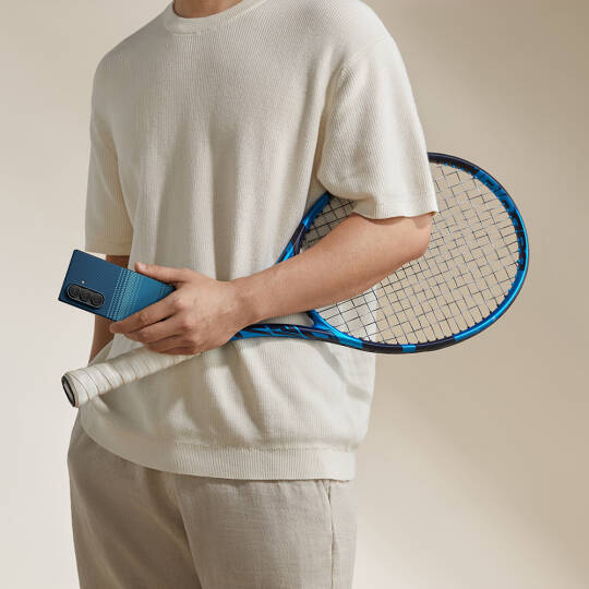 Galaxy Z Fold 7 Kılıf M-safe Şarj Özellikli Aramid Karbon Fiber Pitaka Tactile Woven Sunset-Moonrise Serisi Kapak - 15