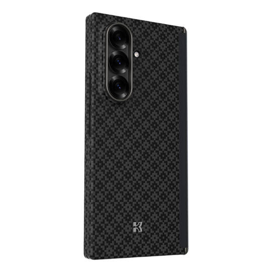 Galaxy Z Fold 7 Kılıf M-Safe Şarj Özellikli Benks ArmorAir ArmorGrid Serisi Kevlar Karbon Kapak - 3