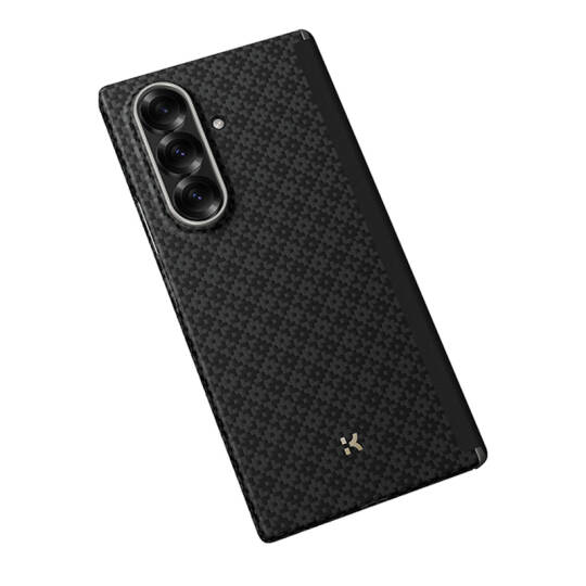 Galaxy Z Fold 7 Kılıf M-Safe Şarj Özellikli Benks ArmorAir ArmorGrid Serisi Kevlar Karbon Kapak - 4