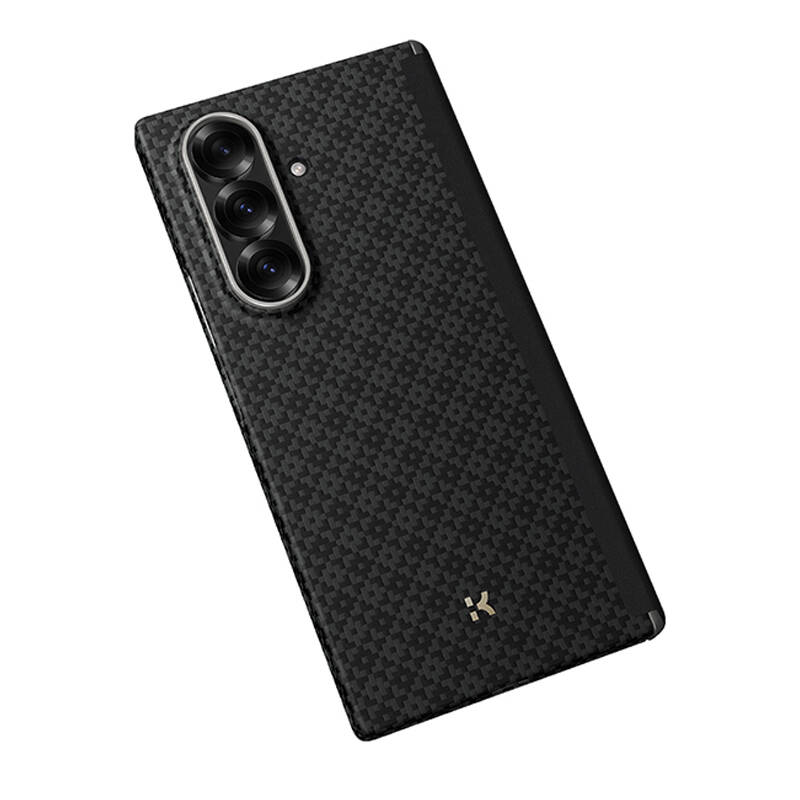 Galaxy Z Fold 7 Kılıf M-Safe Şarj Özellikli Benks ArmorAir ArmorGrid Serisi Kevlar Karbon Kapak - 4