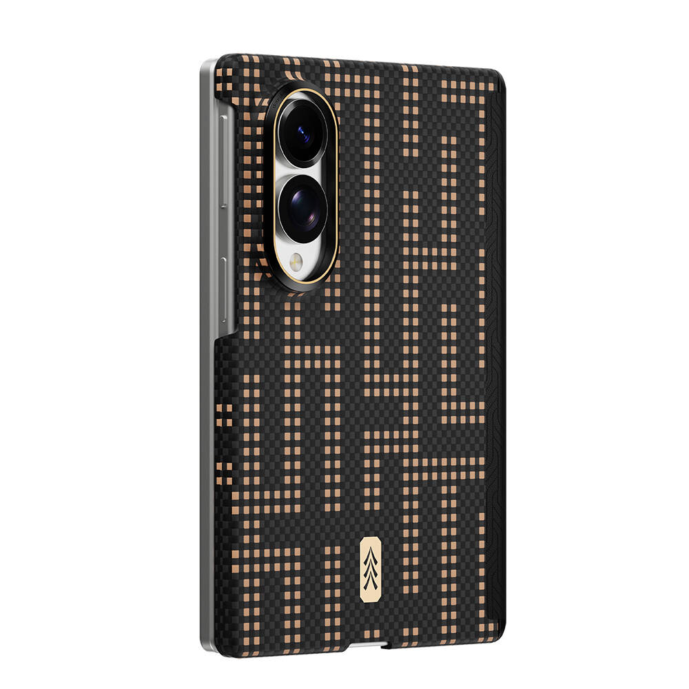 Galaxy Z Fold 8 Kılıf M-safe Şarj Özellikli Raptic Aramid SkinPro Serisi Karbon Kapak - 6