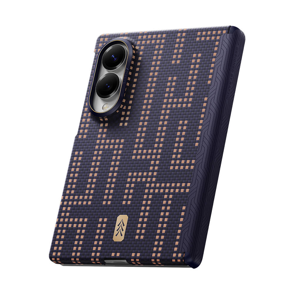 Galaxy Z Fold 8 Kılıf M-safe Şarj Özellikli Raptic Aramid SkinPro Serisi Karbon Kapak - 5