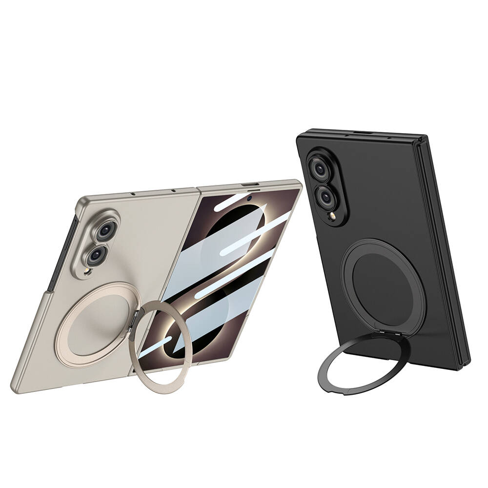 Galaxy Z Fold 8 Kılıf M-safe Şarj Özellikli Zore Kıpta Yüzüklü Kamera Korumalı Kapak - 7