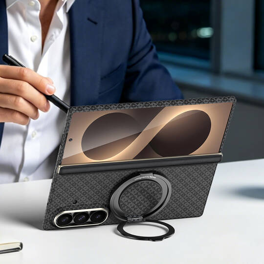 Galaxy Z Fold 8 Ultra Benks ArmorAir ArmorGrid Grand Combo Üçlü Aksesuar Seti (Ön Arka Kevlar Karbon Kapak + Ekran Koruyucu) - 28