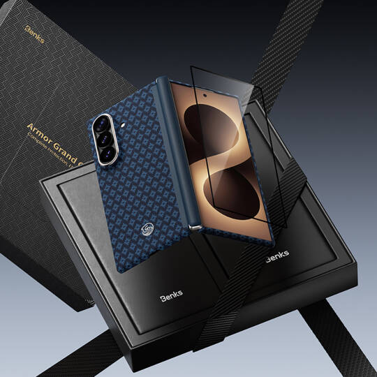 Galaxy Z Fold 8 Ultra Benks ArmorAir ArmorGrid Grand Combo Üçlü Aksesuar Seti (Ön Arka Kevlar Karbon Kapak + Ekran Koruyucu) - 4