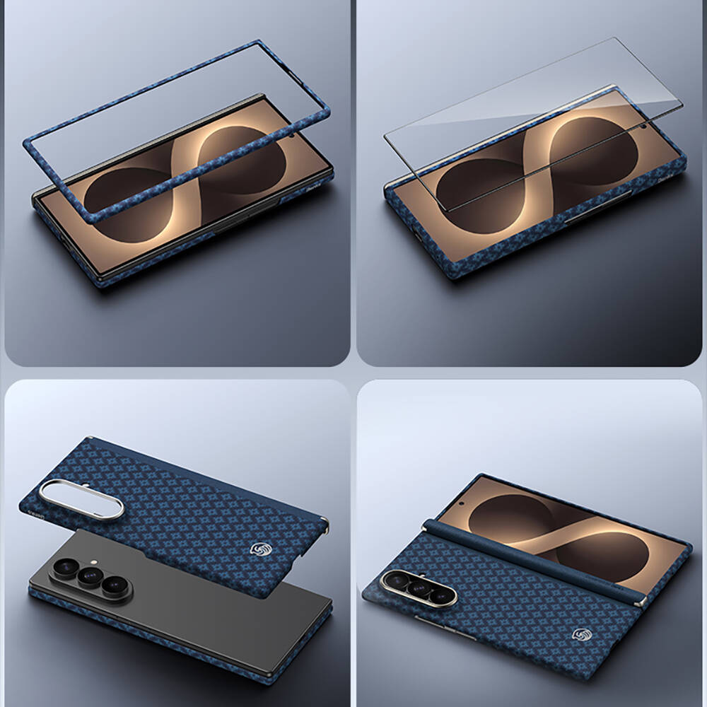Galaxy Z Fold 8 Ultra Benks ArmorAir ArmorGrid Grand Combo Üçlü Aksesuar Seti (Ön Arka Kevlar Karbon Kapak + Ekran Koruyucu) - 8