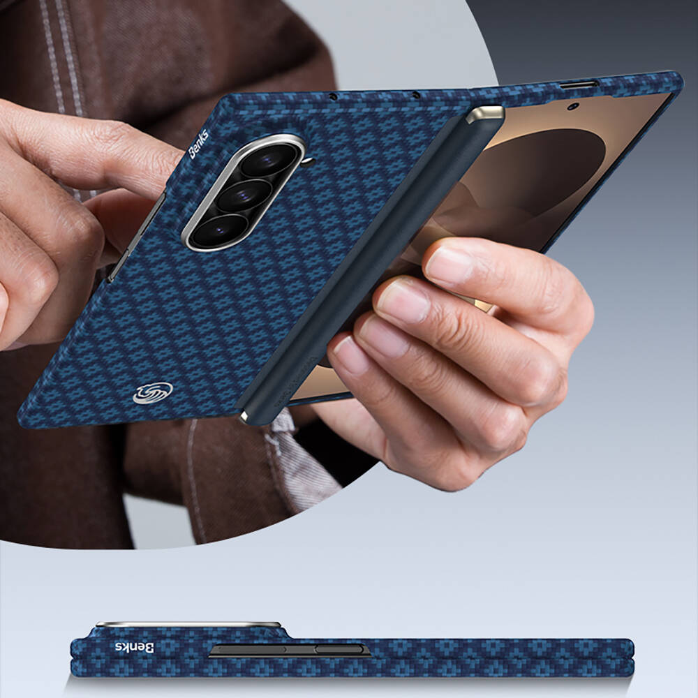 Galaxy Z Fold 8 Ultra Benks ArmorAir ArmorGrid Grand Combo Üçlü Aksesuar Seti (Ön Arka Kevlar Karbon Kapak + Ekran Koruyucu) - 10