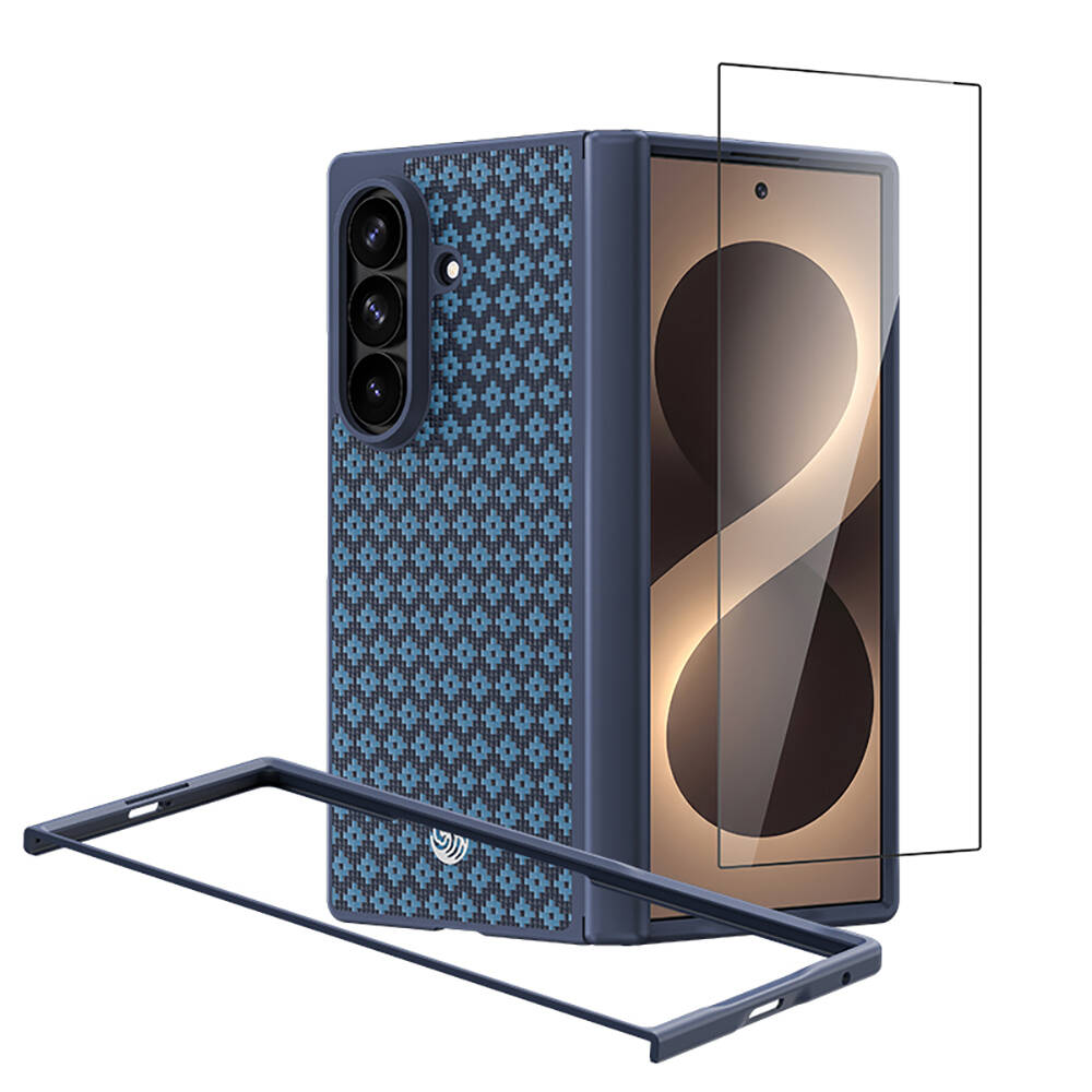 Galaxy Z Fold 8 Ultra Benks ArmorPro ArmorGrid Grand Combo Üçlü Aksesuar Seti (Ön Arka Kevlar Karbon Kapak + Ekran Koruyucu) - 1