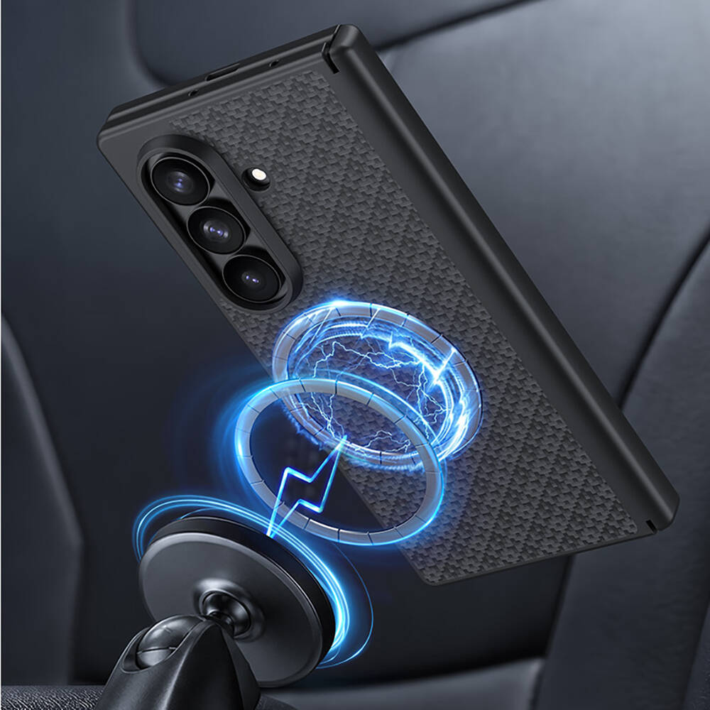 Galaxy Z Fold 8 Ultra Benks ArmorPro ArmorGrid Grand Combo Üçlü Aksesuar Seti (Ön Arka Kevlar Karbon Kapak + Ekran Koruyucu) - 4
