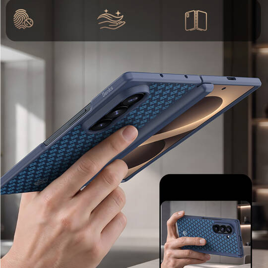 Galaxy Z Fold 8 Ultra Benks ArmorPro ArmorGrid Grand Combo Üçlü Aksesuar Seti (Ön Arka Kevlar Karbon Kapak + Ekran Koruyucu) - 5