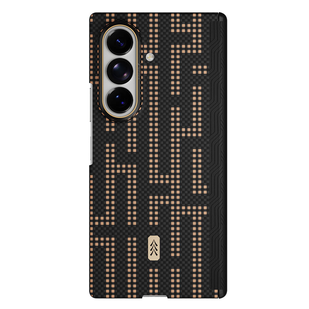 Galaxy Z Fold 8 Ultra Kılıf M-safe Şarj Özellikli Raptic Aramid SkinPro Serisi Karbon Kapak - 6