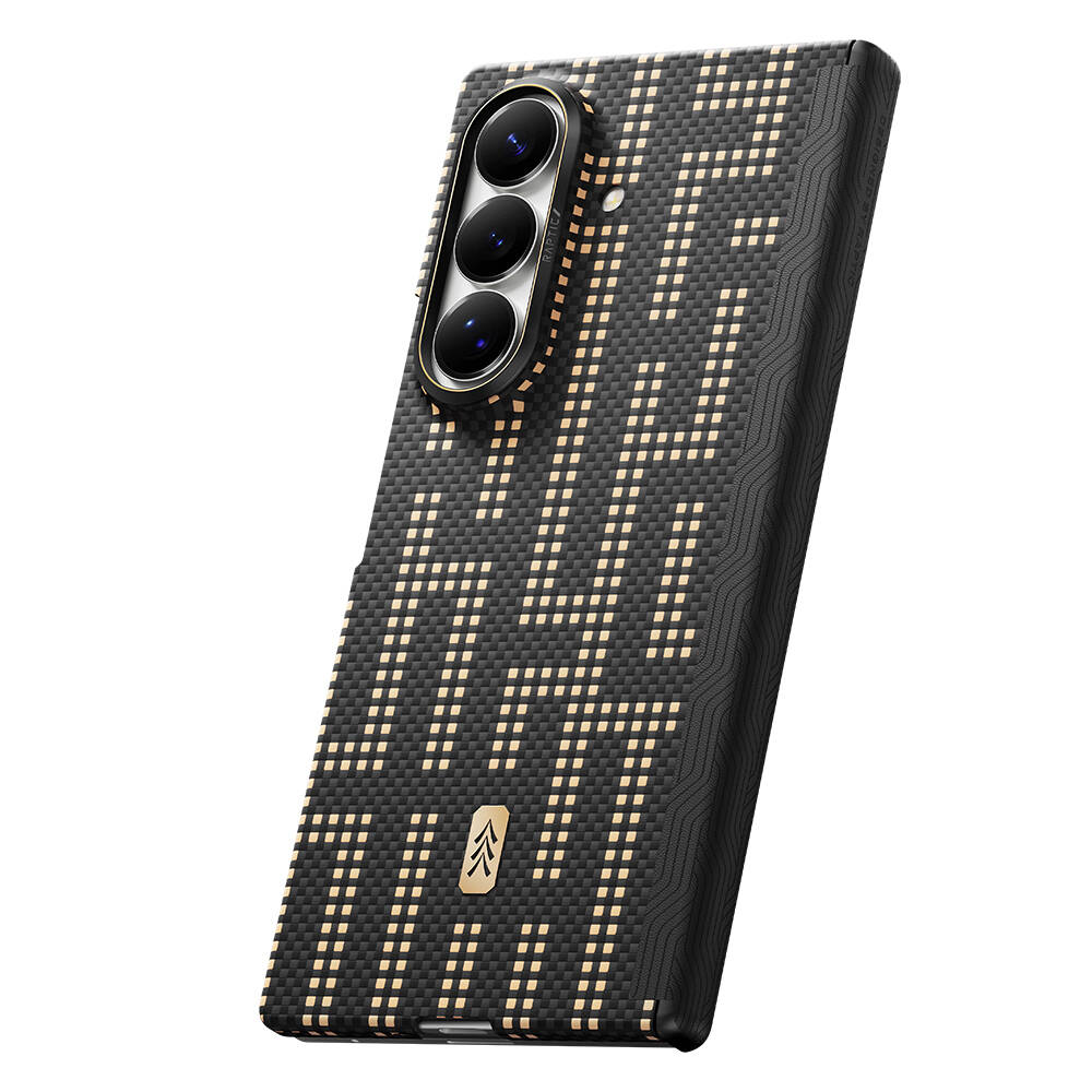 Galaxy Z Fold 8 Ultra Kılıf M-safe Şarj Özellikli Raptic Aramid SkinPro Serisi Karbon Kapak - 9