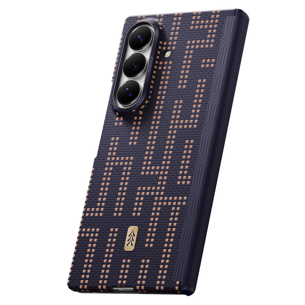 Galaxy Z Fold 8 Ultra Kılıf M-safe Şarj Özellikli Raptic Aramid SkinPro Serisi Karbon Kapak - 3
