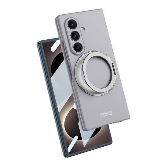 Galaxy Z Fold 8 Ultra Kılıf M-safe Şarj Özellikli Zore Kıpta Yüzüklü Kamera Korumalı Kapak - 8