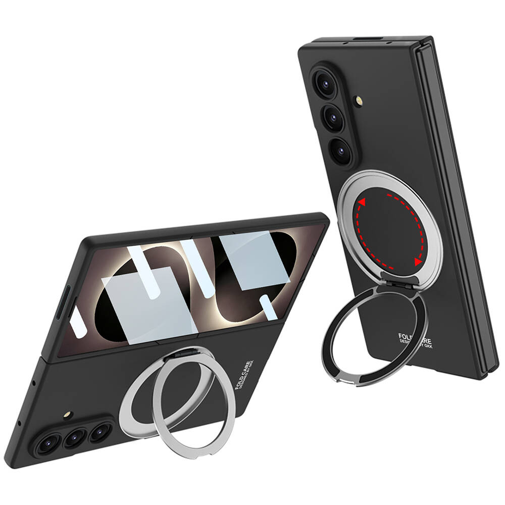 Galaxy Z Fold 8 Ultra Kılıf M-safe Şarj Özellikli Zore Kıpta Yüzüklü Kamera Korumalı Kapak - 1
