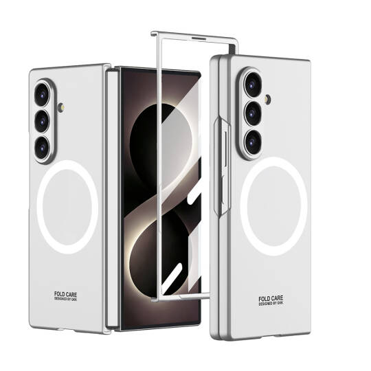 Galaxy Z Fold 8 Ultra Kılıf Wireless Şarj Özellikli Zore Kıpta M-safe Kapak - 4