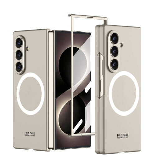 Galaxy Z Fold 8 Ultra Kılıf Wireless Şarj Özellikli Zore Kıpta M-safe Kapak - 3