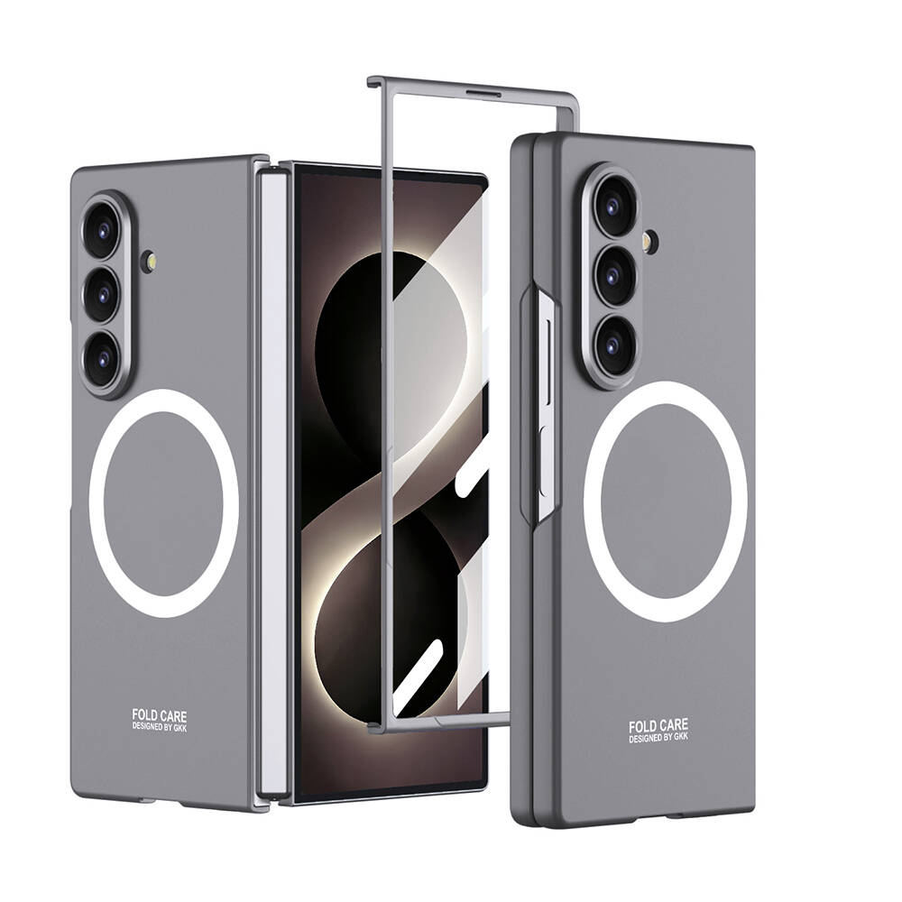 Galaxy Z Fold 8 Ultra Kılıf Wireless Şarj Özellikli Zore Kıpta M-safe Kapak - 1