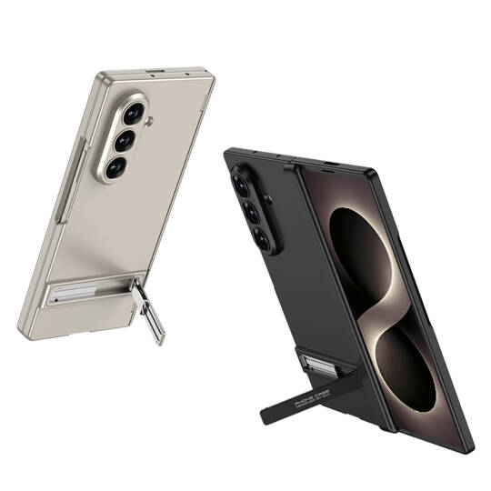 Galaxy Z Fold 8 Ultra Kılıf Zore Kıpta Standlı Kapak - 5