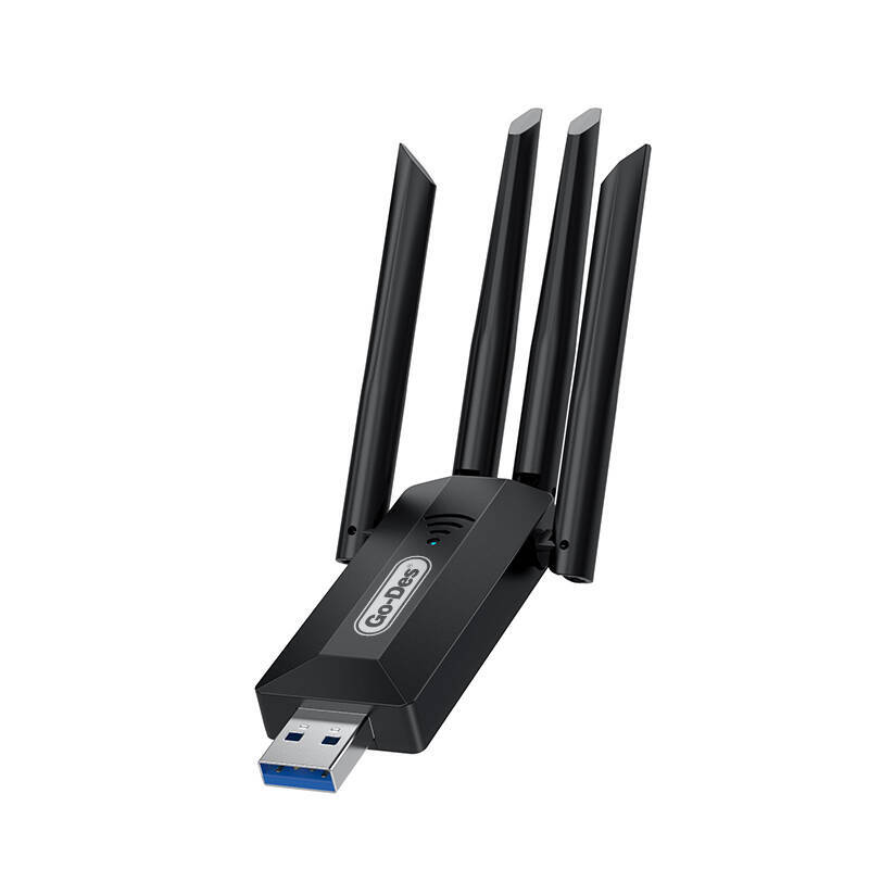 Go Des GD-BT318 Çift Bantlı 1200m 300Mbps 4 Antenli Kablosuz İnternet Sağlayıcı USB WiFi Adaptör - 2