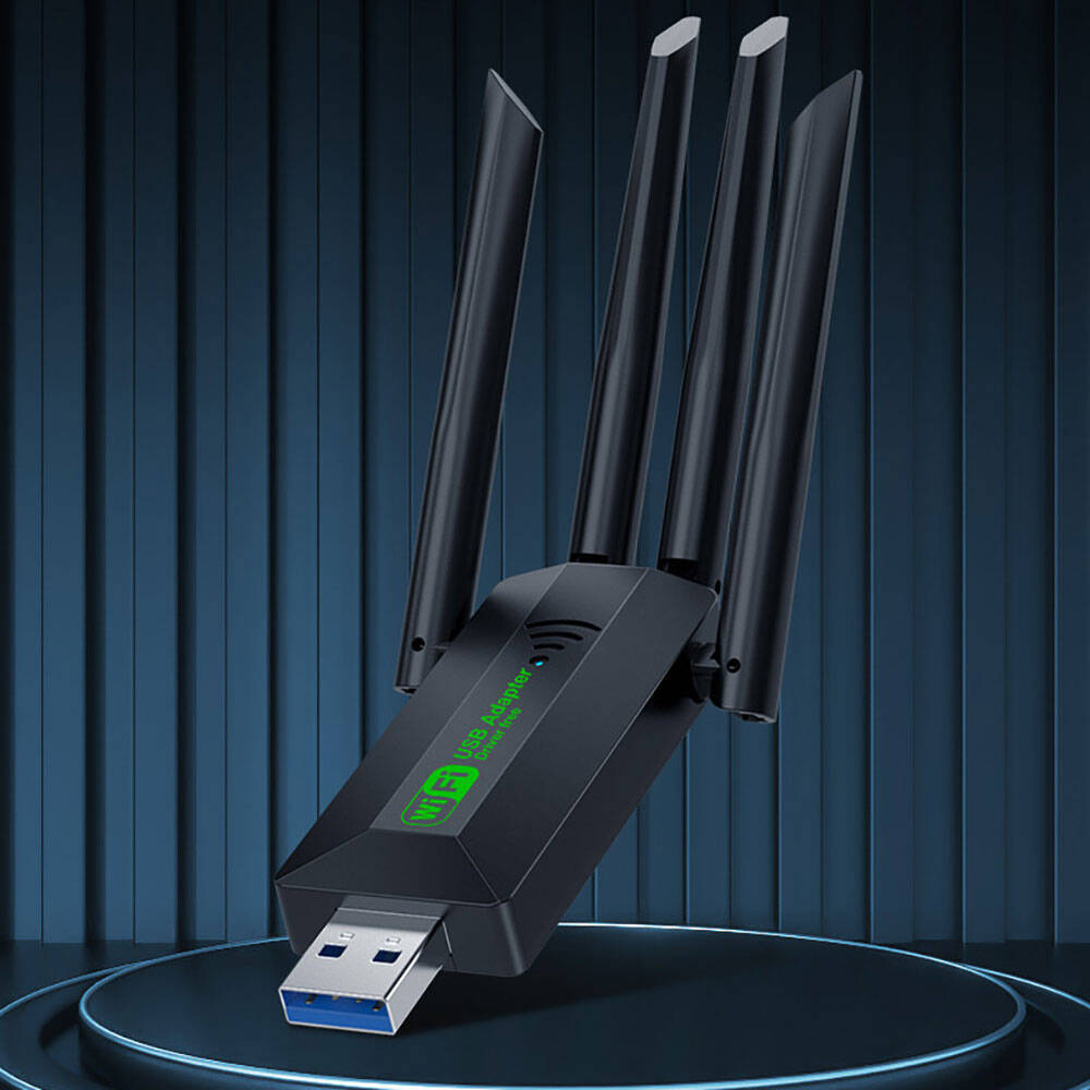 Go Des GD-BT318 Çift Bantlı 1200m 300Mbps 4 Antenli Kablosuz İnternet Sağlayıcı USB WiFi Adaptör - 5