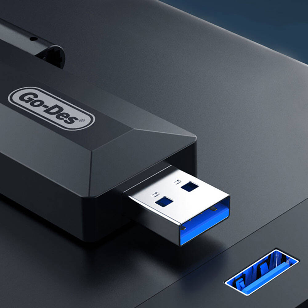 Go Des GD-BT318 Çift Bantlı 1200m 300Mbps 4 Antenli Kablosuz İnternet Sağlayıcı USB WiFi Adaptör - 6
