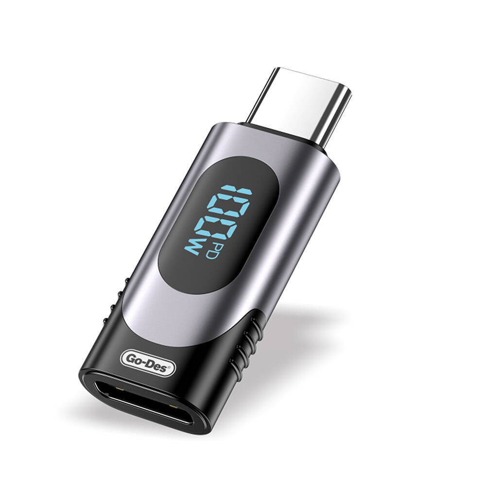 Go Des GD-CT072 Type-C to Type-C Dijital LED Göstergeli Hızlı Şarj Adaptörü 100W - 2