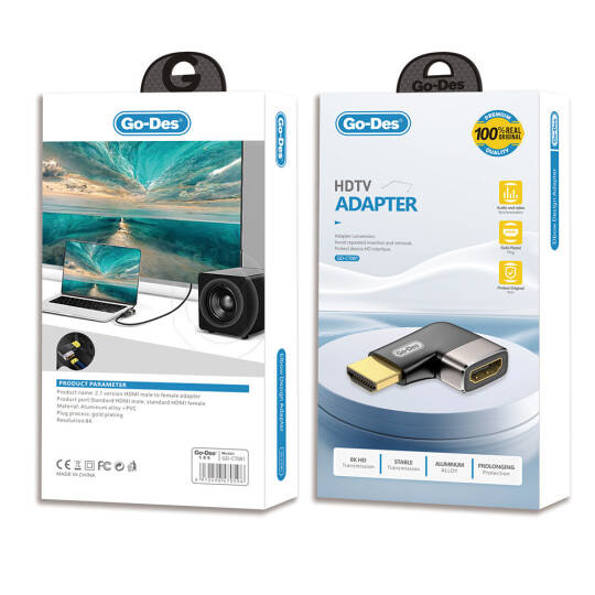 Go Des GD-CT081 HDTV HDMI Adaptör 8K HD 2.1 Versiyon Görüntü Aktarım Cihazı - 3
