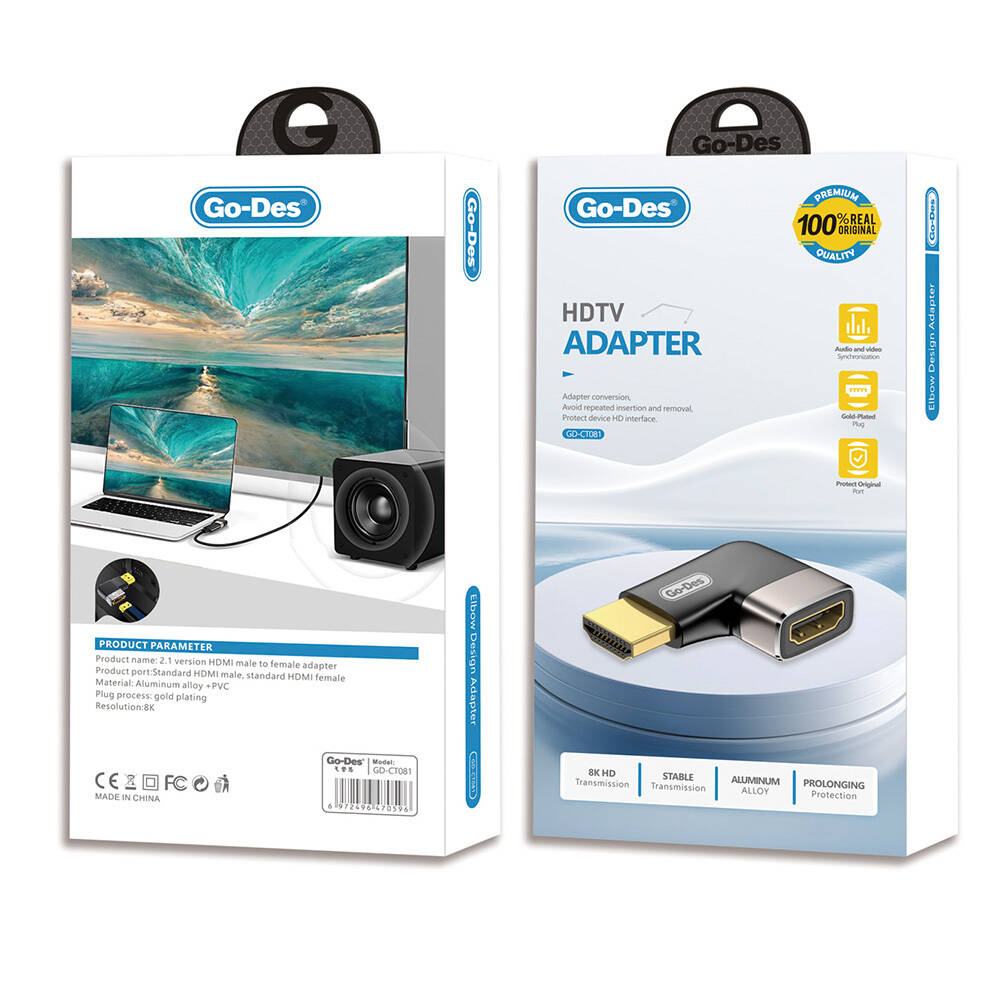 Go Des GD-CT081 HDTV HDMI Adaptör 8K HD 2.1 Versiyon Görüntü Aktarım Cihazı - 3
