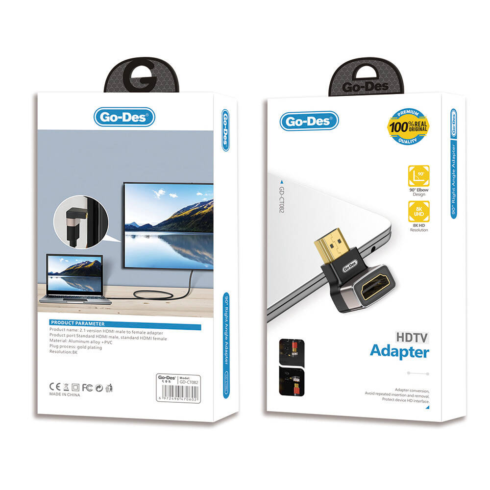 Go Des GD-CT082 HDTV HDMI Adaptör 8K HD 2.1 Versiyon Görüntü Aktarım Cihazı - 3