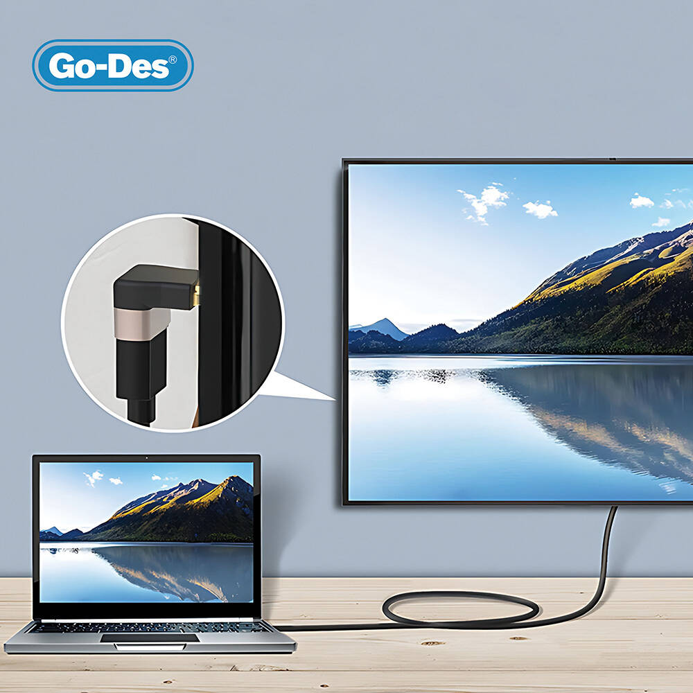 Go Des GD-CT082 HDTV HDMI Adaptör 8K HD 2.1 Versiyon Görüntü Aktarım Cihazı - 4