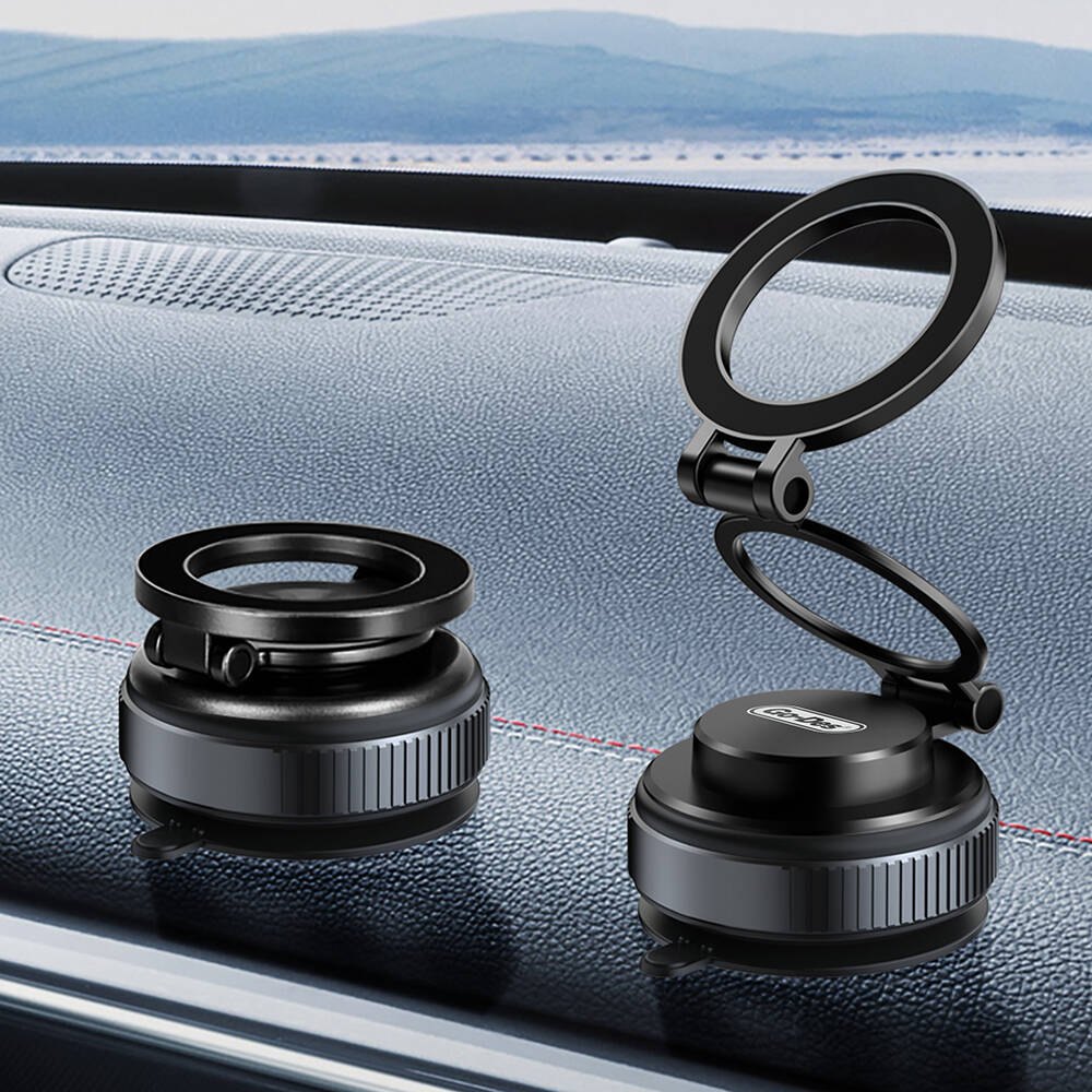 Go Des GD-HD238 360 Derece Dönebilen Vakum Özellikli Magnetik Telefon Tutucu - 7