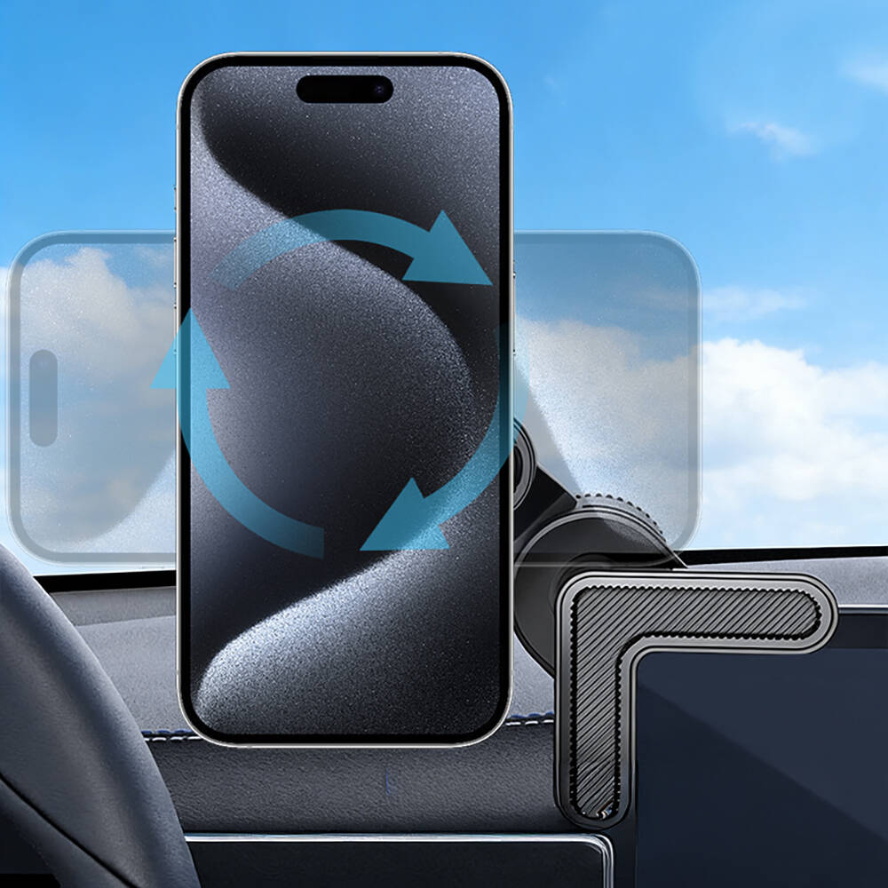Go Des GD-HD341 V Köşeli Ayarlanabilir Magnetik Araç İçi Telefon Tutucu - 3