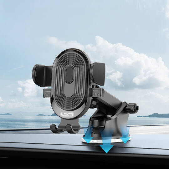 Go Des GD-HD353 360 Derece Dönebilen Vakumlu Tasarım Araç İçi Telefon Tutucu - 3