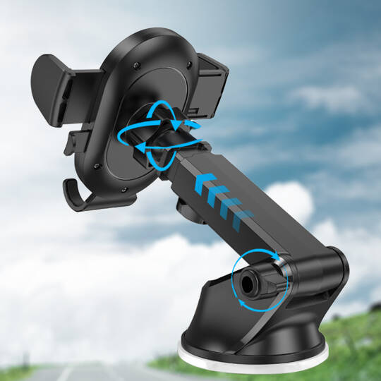 Go Des GD-HD353 360 Derece Dönebilen Vakumlu Tasarım Araç İçi Telefon Tutucu - 5