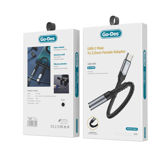 Go Des GD-UC068 Type-C to 3.5mm Aux Çevirici Ses Adaptörü - 2