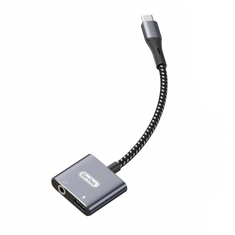 Go Des GD-UC160 2in1 Type-C To 3.5mm Aux Çevirici Ses Adaptörü - 2