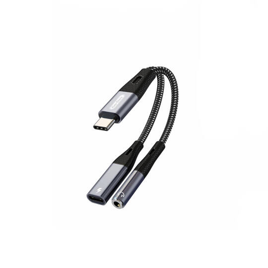 Go Des GD-UC162 3.5mm Jack Girişli Type-C 2in1 Şarj ve Ses Kablosu - 2
