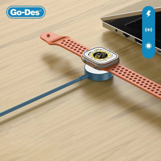 Go Des GD-UC608 Apple Watch Serisi Akıllı Saat Wireless 2 in 1 PD - Usb Hızlı Şarj Kablosu - 4