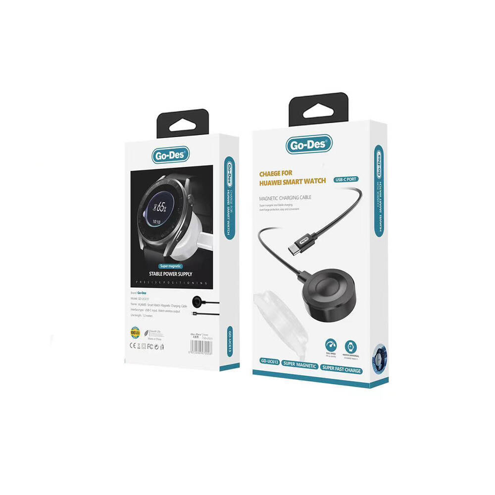 Go Des GD-UC613 Huawei Watch Akıllı Saat Magnetik Hızlı Şarj Wireless Şarj Aleti - 3