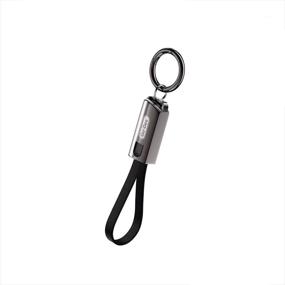 Go-Des GD-UC683 Type-C to Lightning Hızlı Şarj Özellikli Anahtarlık Data ve Şarj Kablosu 27W - 1