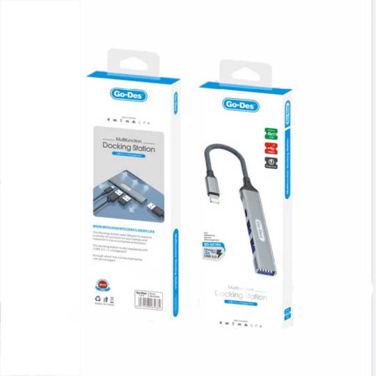 Go Des GD-UC703 4 in 1 Çoklu USB İstasyonu - 3