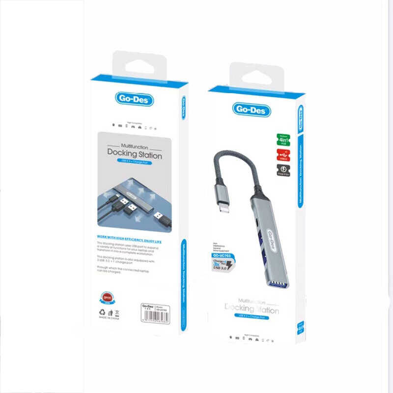 Go Des GD-UC703 4 in 1 Çoklu USB İstasyonu - 3