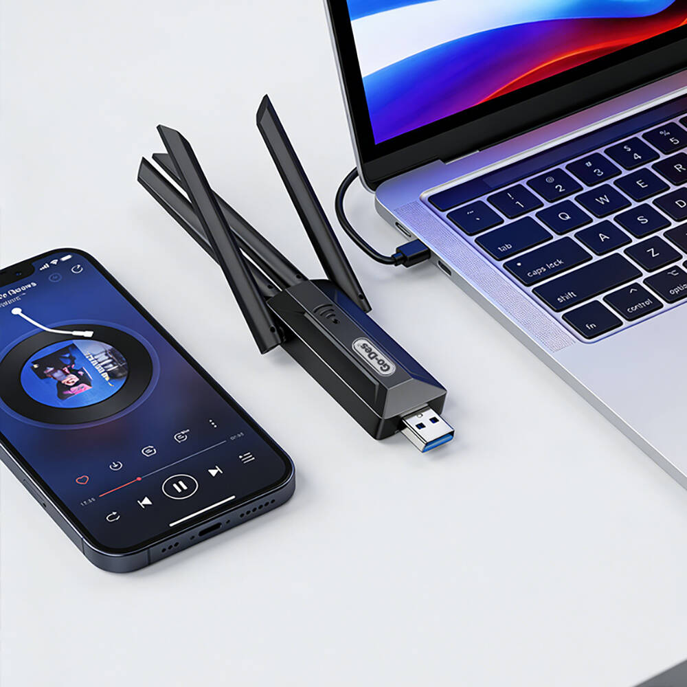 Go-Des GD-WPS017 Wi-Fi USB Adaptörü 1200Mbps - 4
